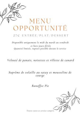 Menu Opportunit